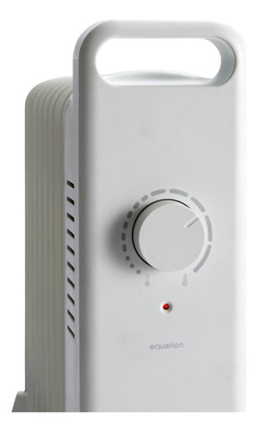 Miniatura Aquecedor A Oleo Equation Branco Compacto 900W 220V