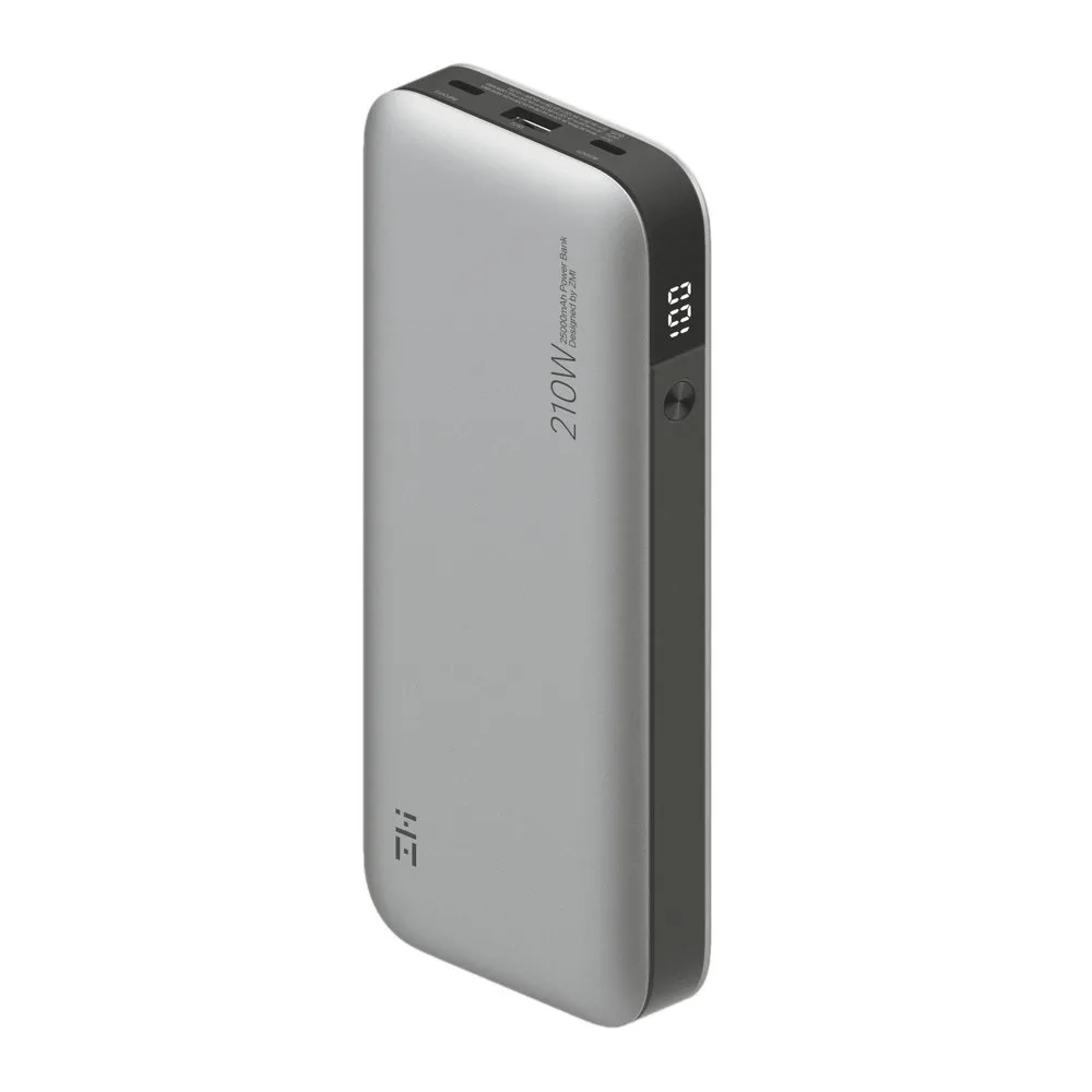 Miniatura Power Bank Portátil ZMI 210W Ultra PowerPack de 25000mAh USB-C/USB-A