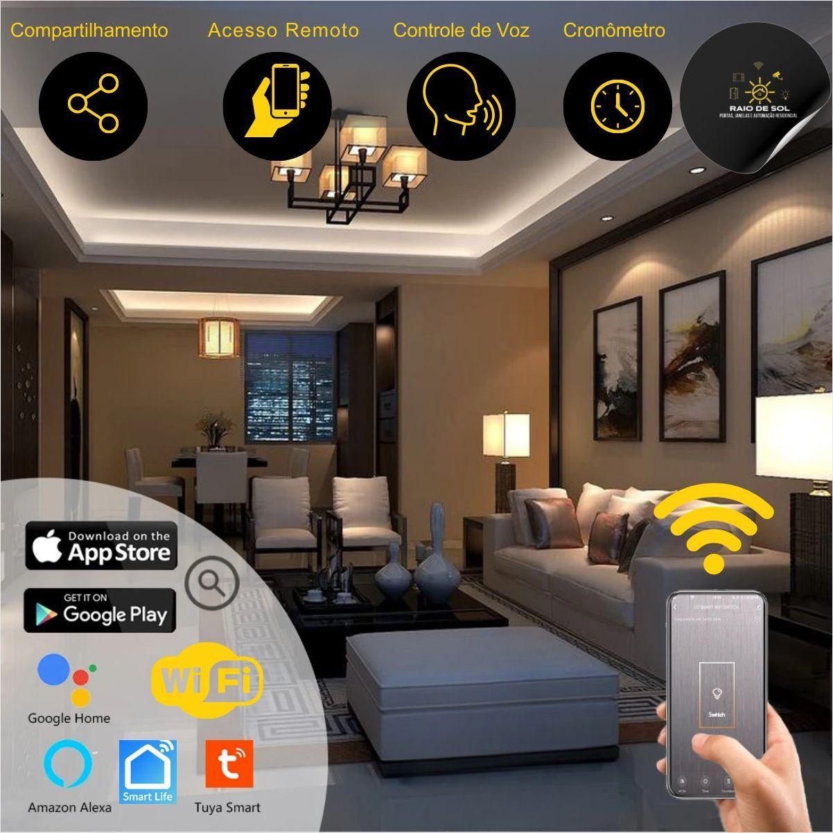 Miniatura Controladora Inteligente Rgb+Cct Fita Led Wifi+Ble Ekaza