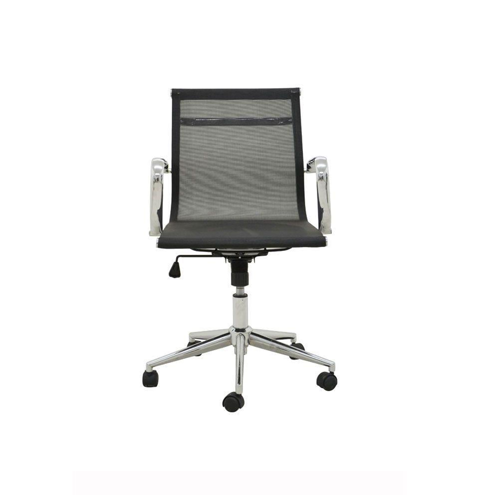 Miniatura Cadeira De Escritório Sevilha Baixa - Tela Preta