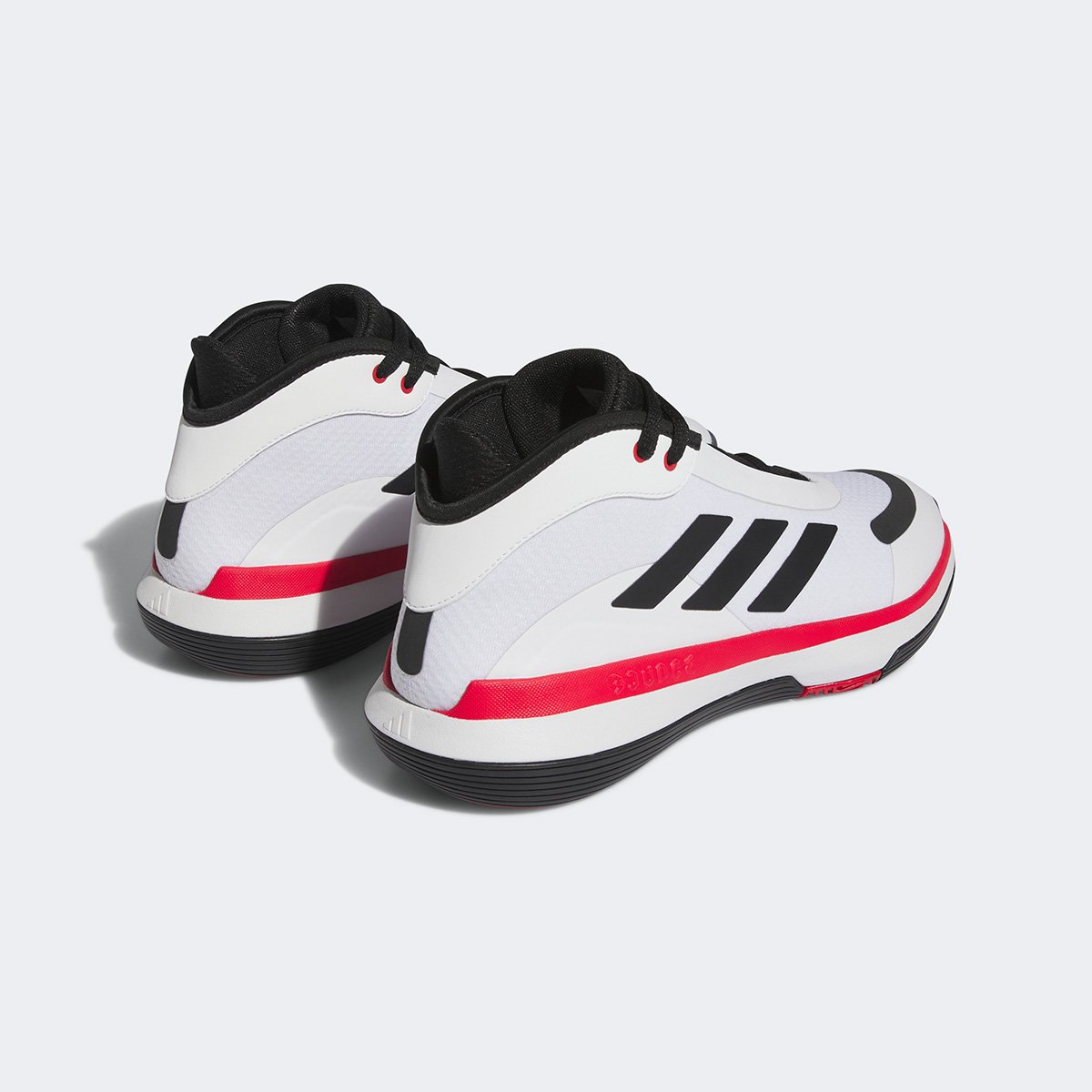 Miniatura Tênis Cano Alto Adidas Bounce Legends Branco+Preto - 38