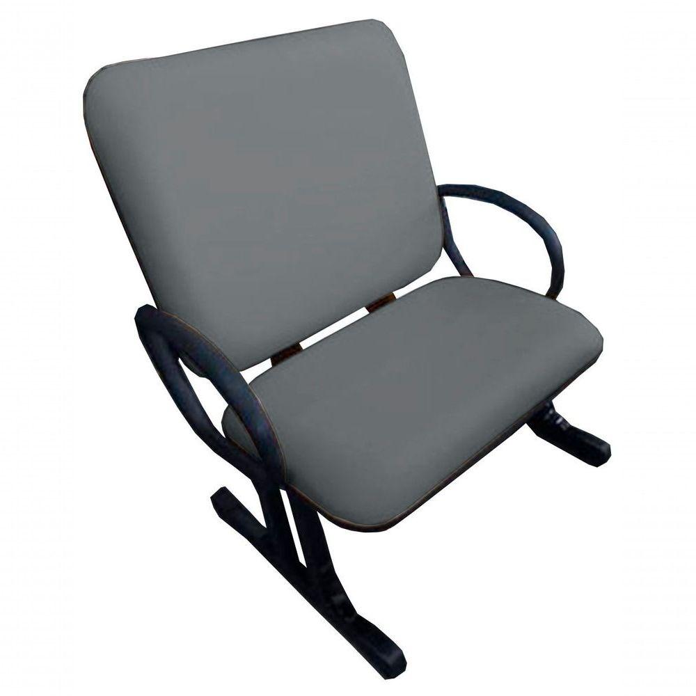 02 Cadeiras Para Escritório Para Obesos Até 250kg Cinza