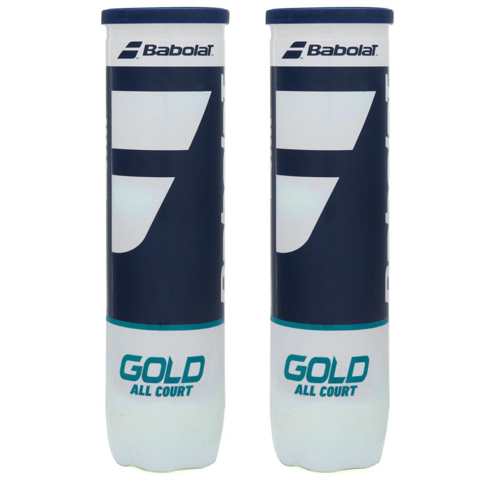 Miniatura Bola de Tênis Babolat Gold All Court Pack com 2 Tubos