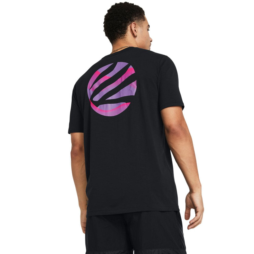 Miniatura Camiseta Masculina Under Armour Curry Girl Dad Preto - G