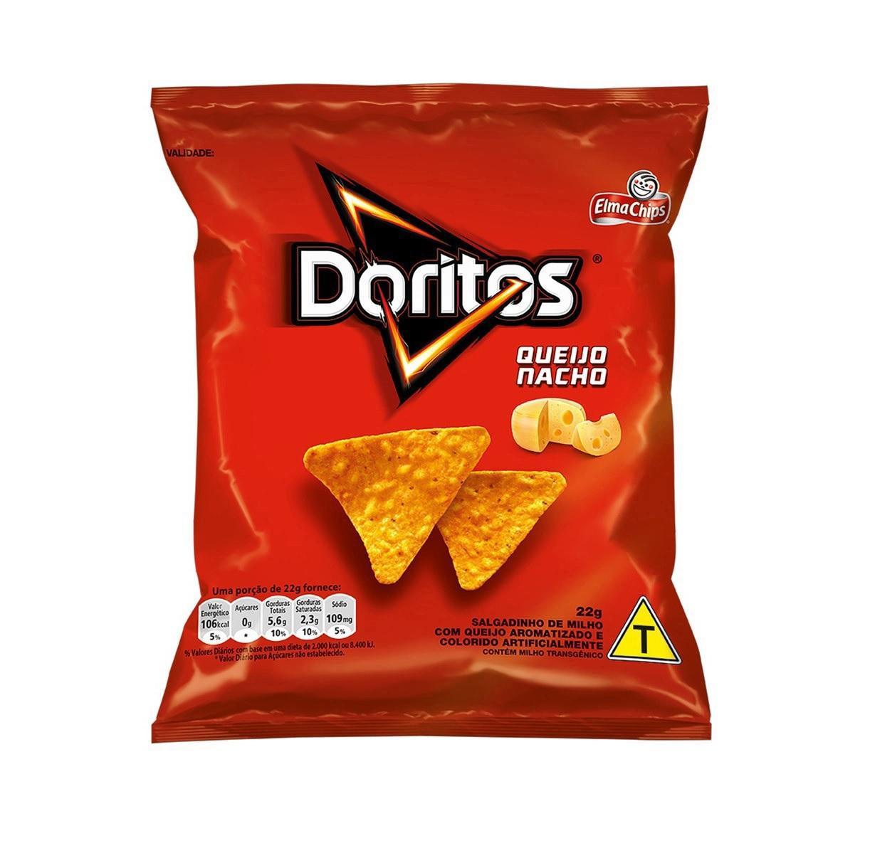 Miniatura Biscoitos Salgadinhos Elma Chips Doritos Caixa Com 40 De 22G