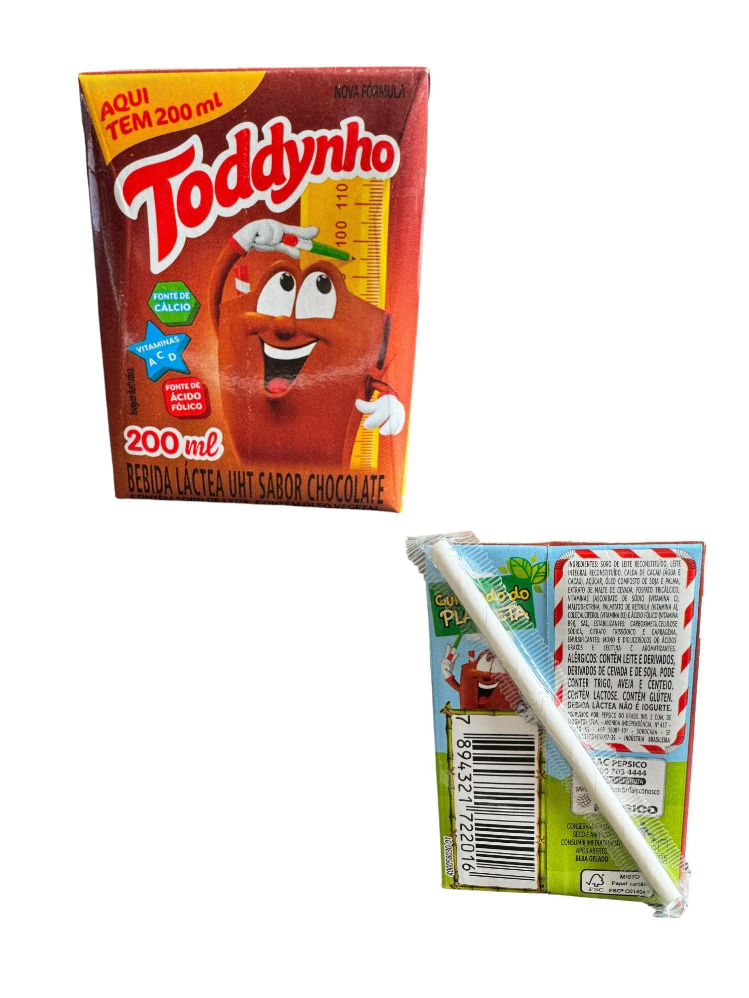 Miniatura Caixa Com 20 Unidades Toddynho Achocolatado 200Ml