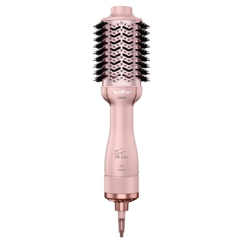 Miniatura Escova Secadora Britânia Bes36 Bivolt 1300w 4 Em 1 Infrared Viih Tube