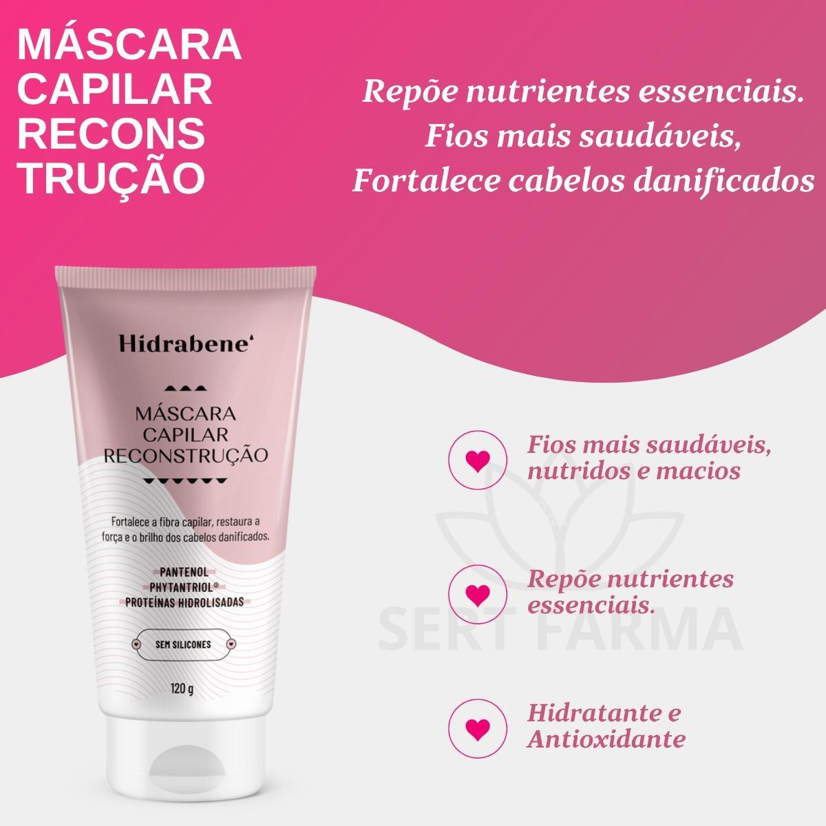 Miniatura Máscara Capilar De Reconstrução Hidrabene 120G