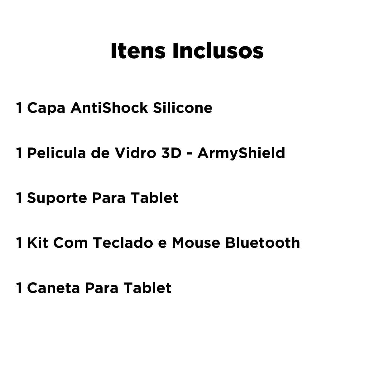 Miniatura Kit Capa Antishock Para Galaxy Tab S9 Plus 12.4 + Teclado