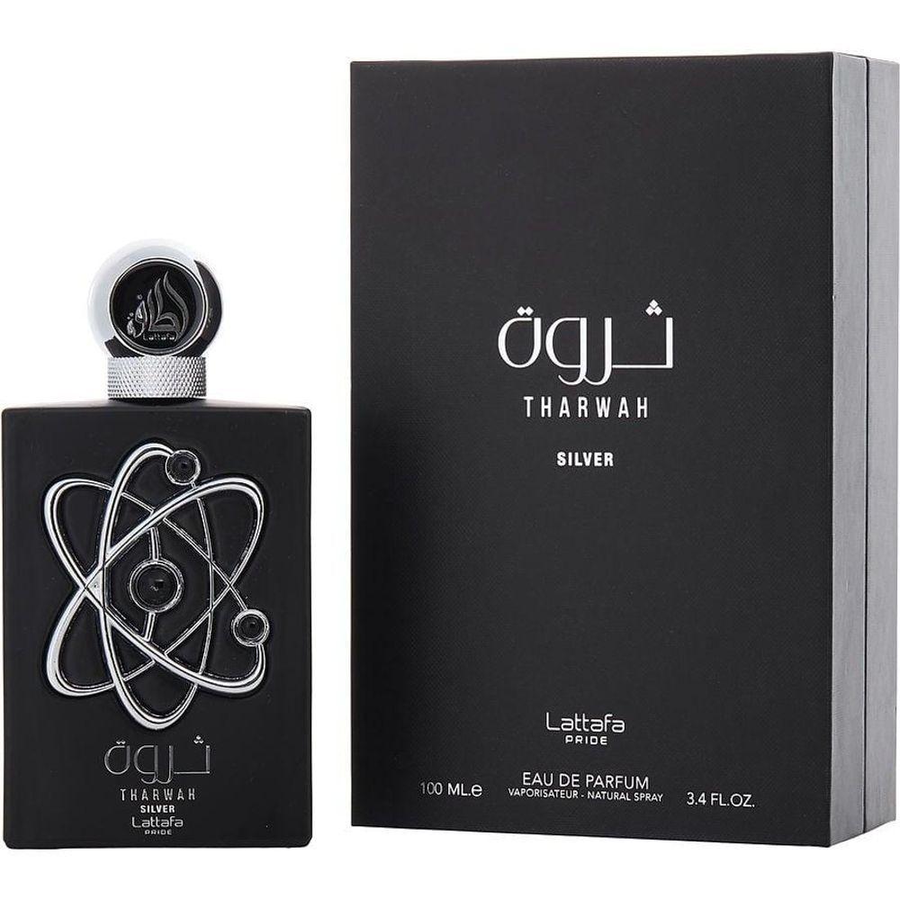 Miniatura Perfume Unisex Lattafa Pride Tharwah Silver Eau De Parfum 100 Ml