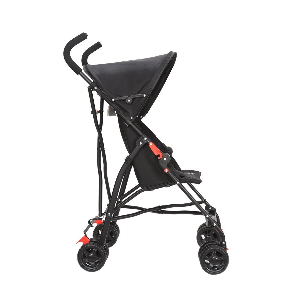 Miniatura Carrinho De Bebê Passeio Guarda Chuva Movee Maxi Baby Preto
