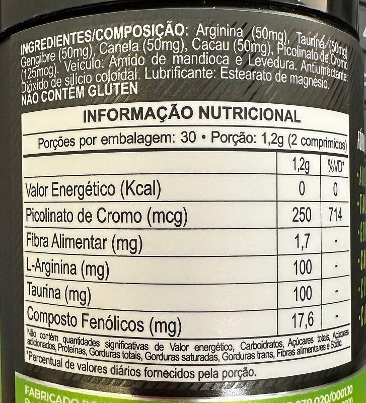 Miniatura Burn Free Termogênico Sem Cafeína Com Canela 60 Comprimidos