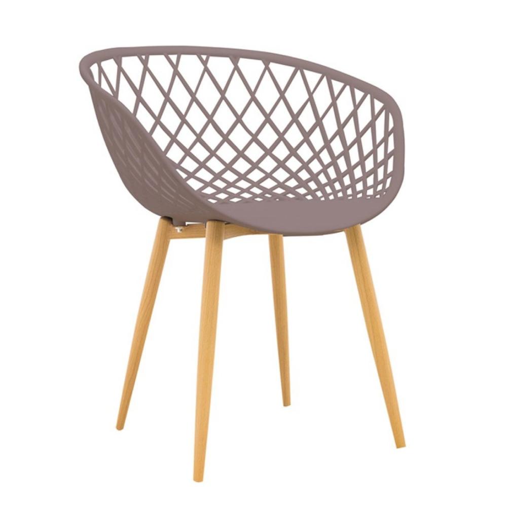 Miniatura Conjunto 6 Cadeiras com Braços Clarice Rivatti Camurça