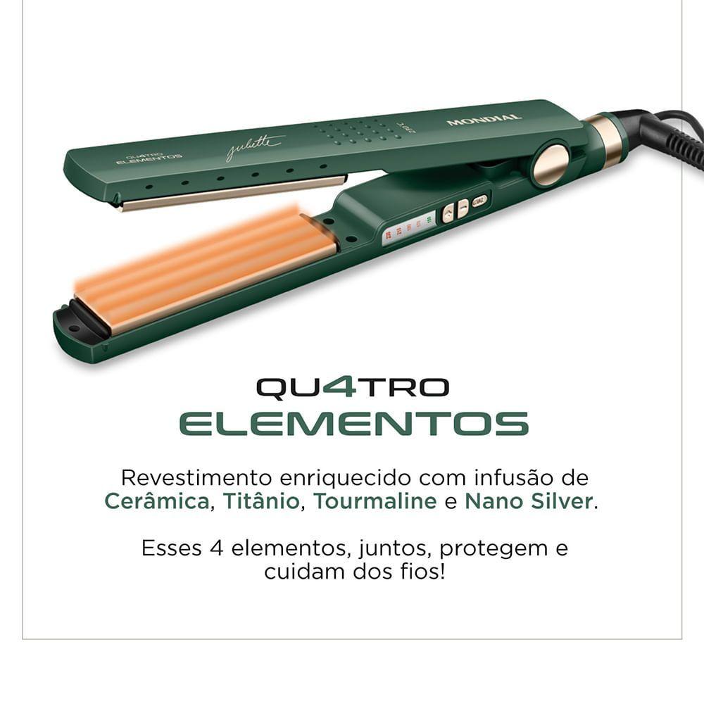 Prancha Alisadora By Juliette Mondial Verde Oliva 60W Bivolt Bivolt