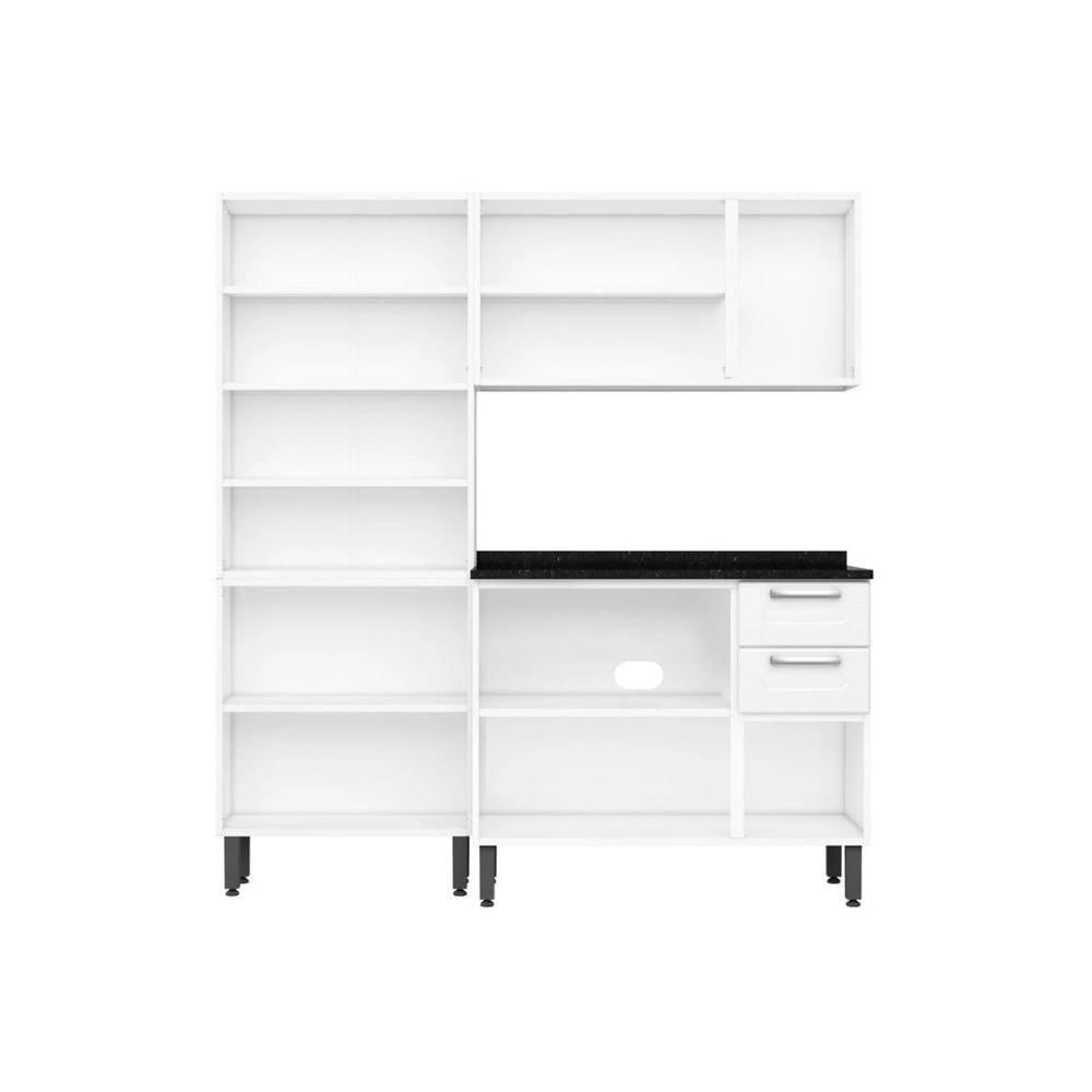 Miniatura Cozinha Completa Múltipla 3 Peças (Paneleiro+Armário+Gabinete Pia) Cz33 Branco - Bertolini