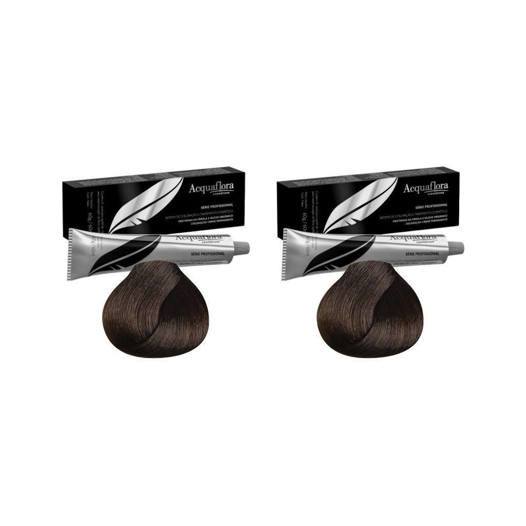 Miniatura Coloraçao Acquaflora Perm 6.3 Louro Escuro Dourado - Kit 2Un