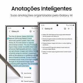 Smartphone Samsung Galaxy S23 Ultra 5G Preto 256GB, Tela 6.8``, 12GB RAM, Inteligência Artificial, Snapdragon 8 Gen 2, Câmera Quádrupla + Selfie 12MP