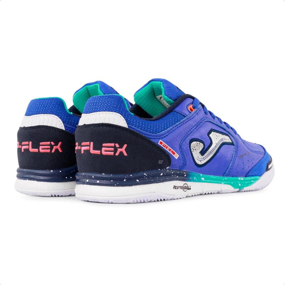 Miniatura Chuteira Futsal Joma Top Flex Rebound Azul / Preto - 38