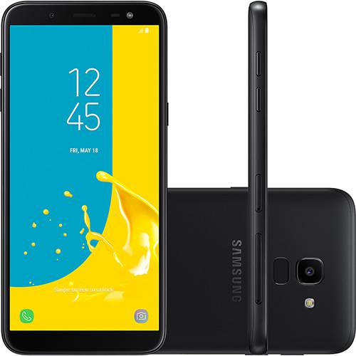 Miniatura Celular Samsung Galaxy J6 64GB 5.6" Octa-Core Preto Homologação: 23611800953