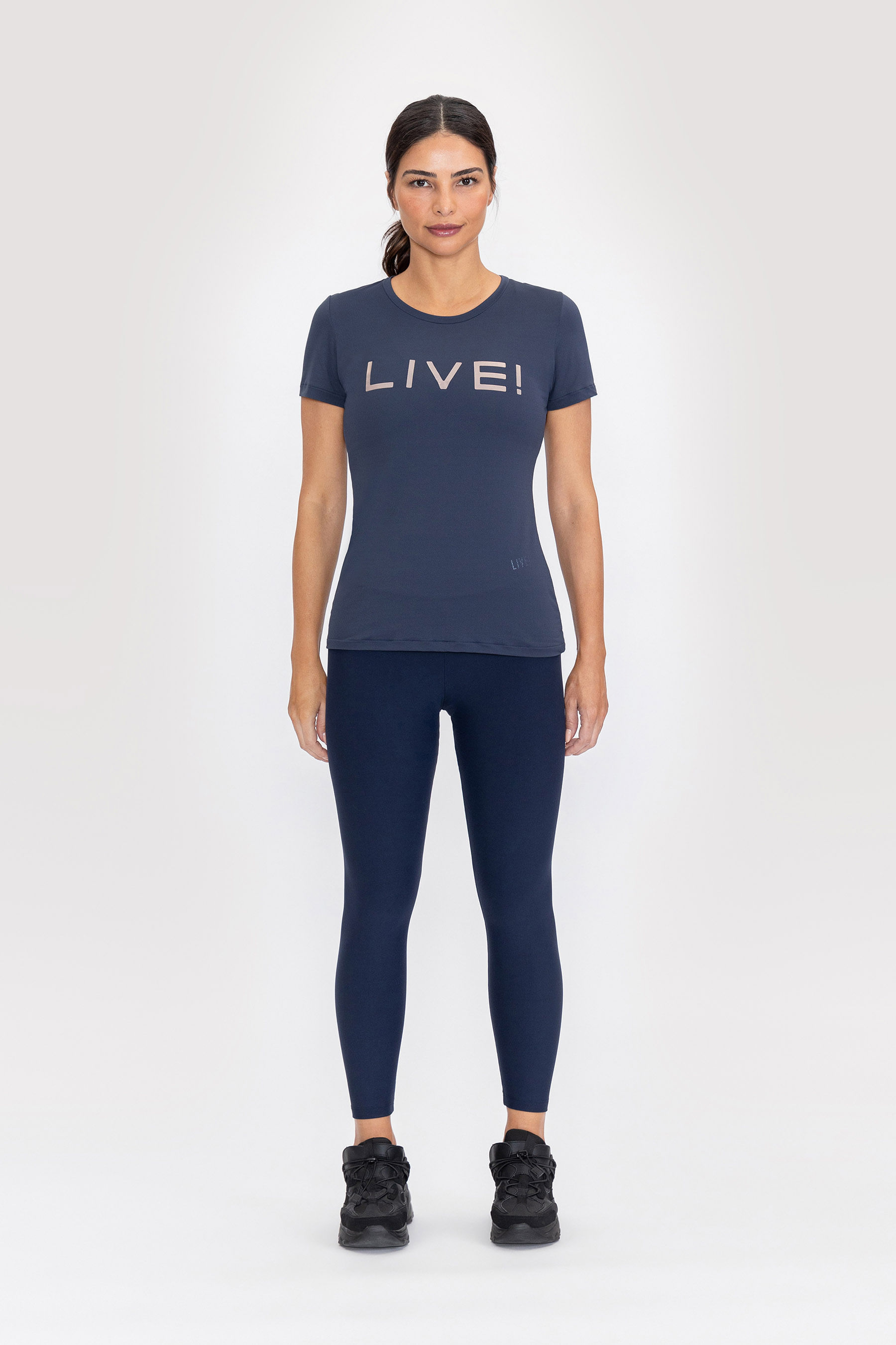 Miniatura Blusa Basic LIVE! Holographic - Azul Marinho - LIVE! Azul - PP
