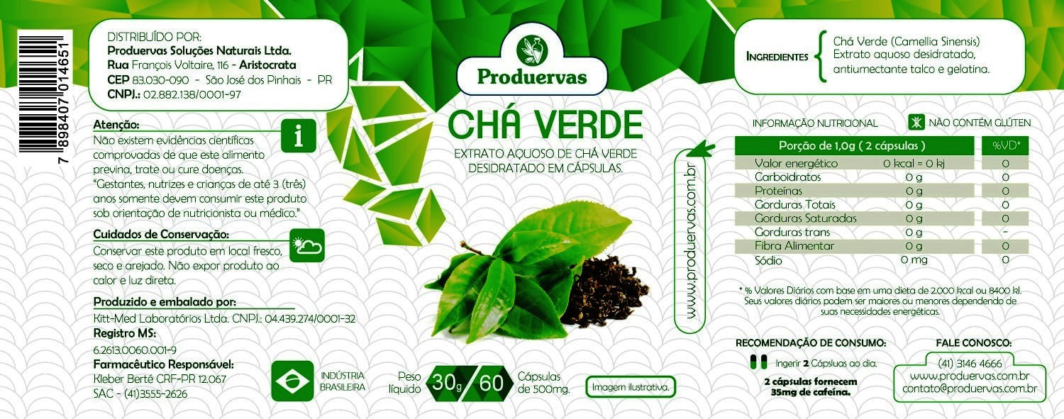Miniatura 3 Goji Life Pura E 3 Chá Verde Concentrado 360 Capsulas