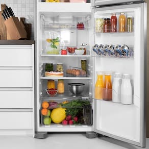 Miniatura Geladeira Electrolux DFX41 Frost Free 371L Turbo Congelamento Duplex Inox 127V