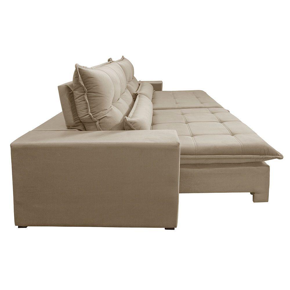 Miniatura Sofá Grecia Veludo 02 Módulos De 120m B25cm Meu Sofá Online B002 Veludo Capuccino