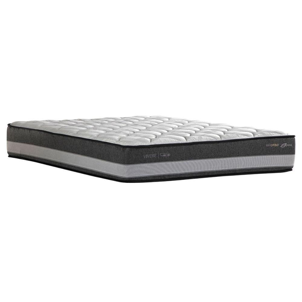 Miniatura Cama Box Baú Queen Com Colchão Herval C1625 Molas Maxspring 158x198x70cm Ms Courino Branco