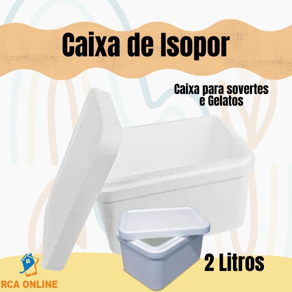 Caixas De Isopor Eps 2 Litros Kit 5 Unid Sorvetes E Gelatos