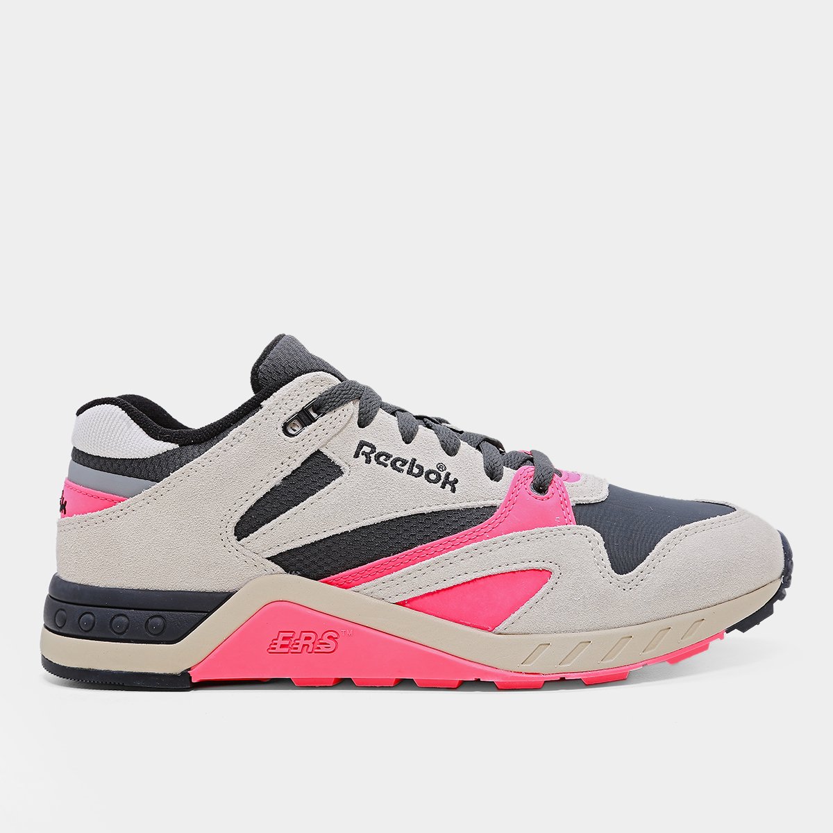 Miniatura Tênis Reebok ERS 4000 Masculino Bege+Rosa - 39