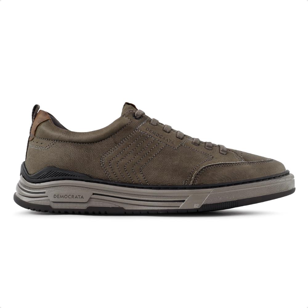 Miniatura Sapatênis Democrata Denim Dylan Masculino Bege / Marrom - 38
