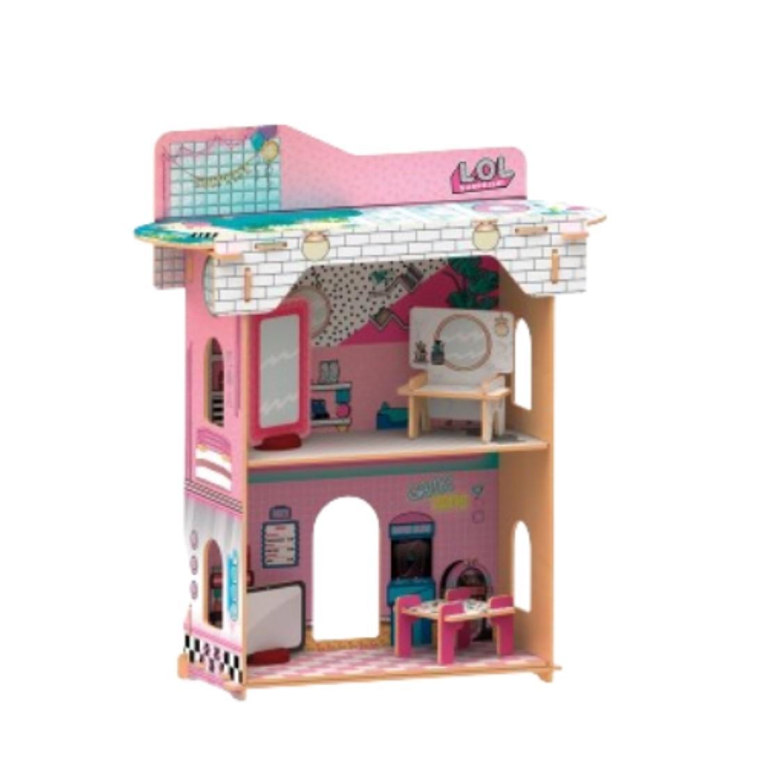 Miniatura Jogo Quebra Cabeça Casinha 3D Lol Surprise Brincadeira