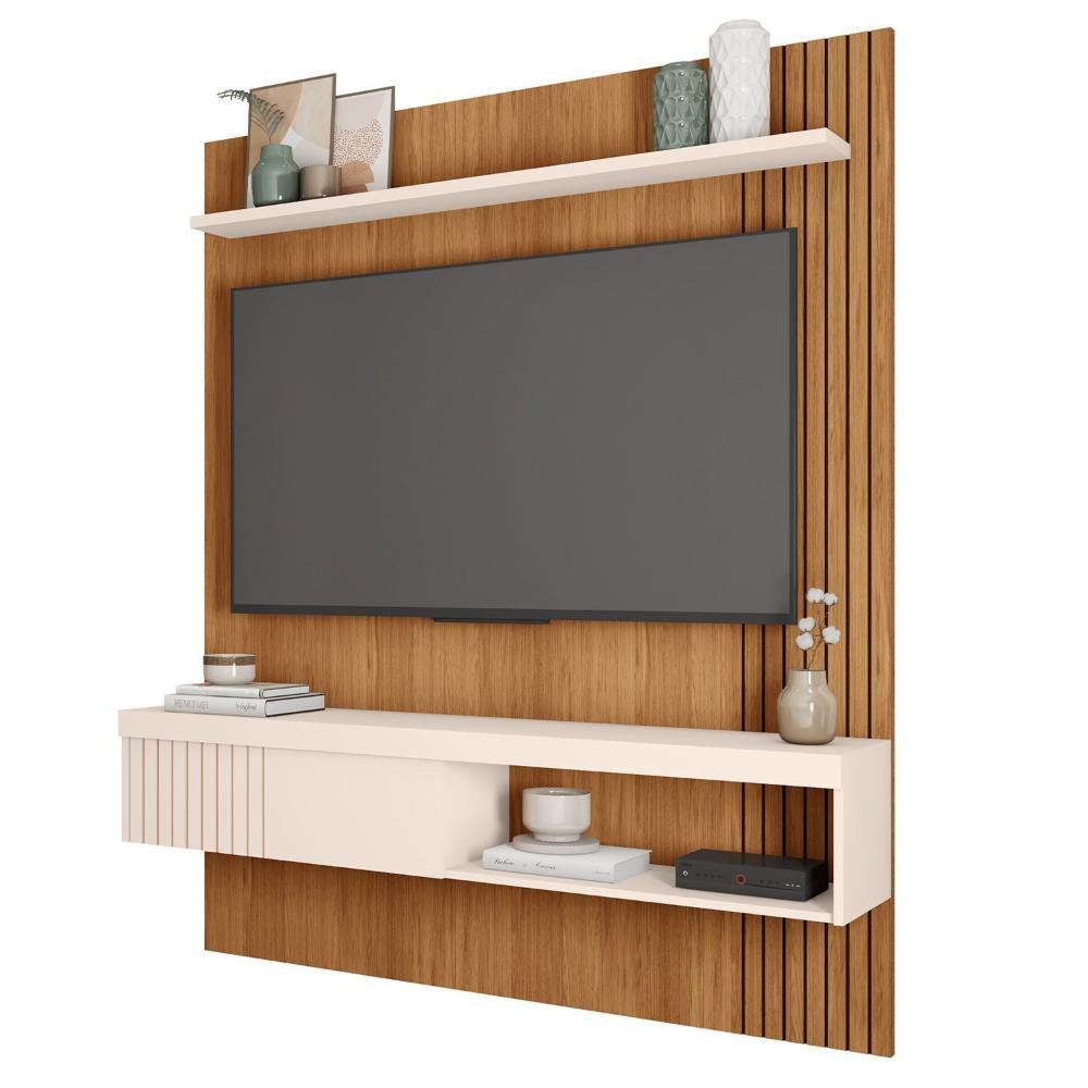 Miniatura Painel para Tv até 55 Polegadas Safira Freijó/Off White