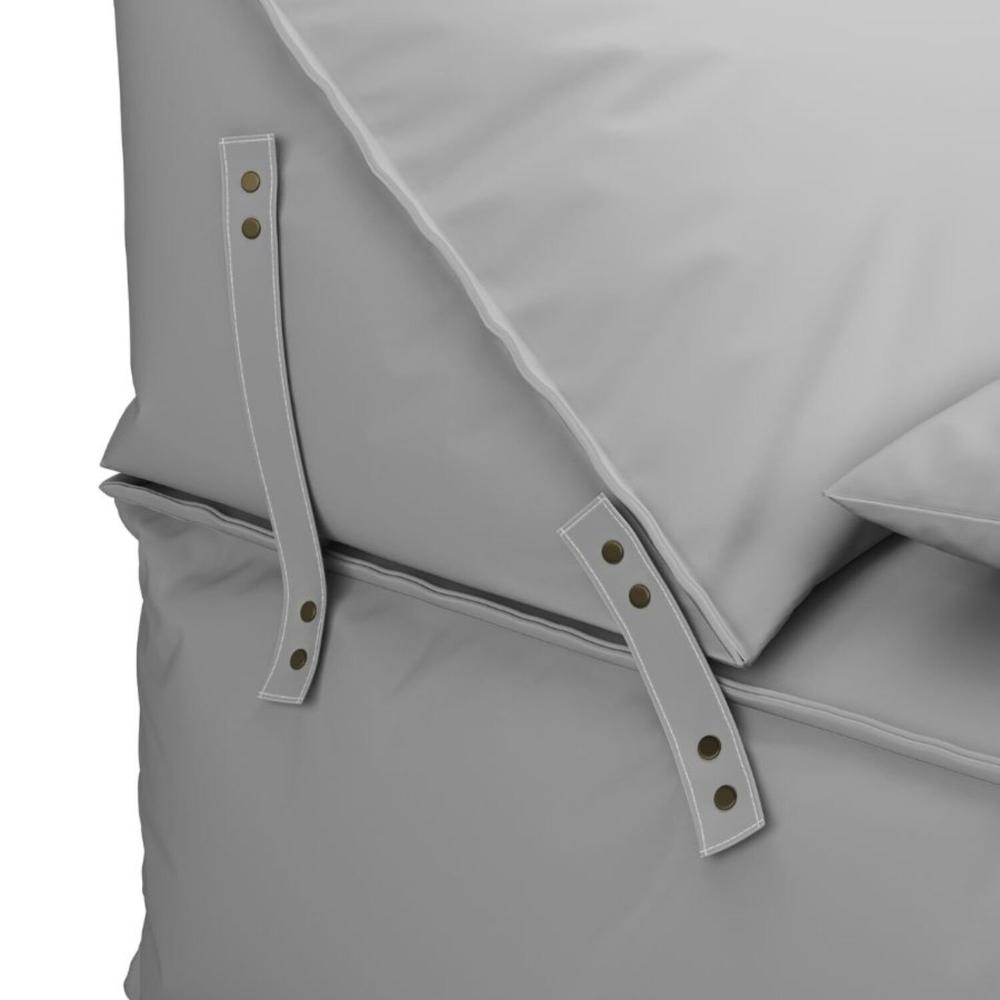 Chaise em Outdoor com Encosto Móvel Taipe Cinza