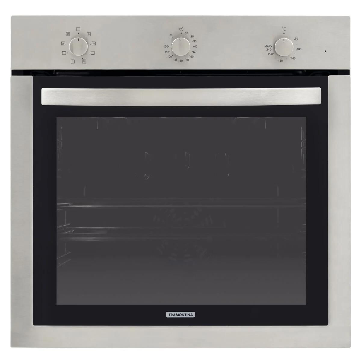 Miniatura Forno Elétrico Embutir Tramontina Inox Cook 7 Funções 73 L