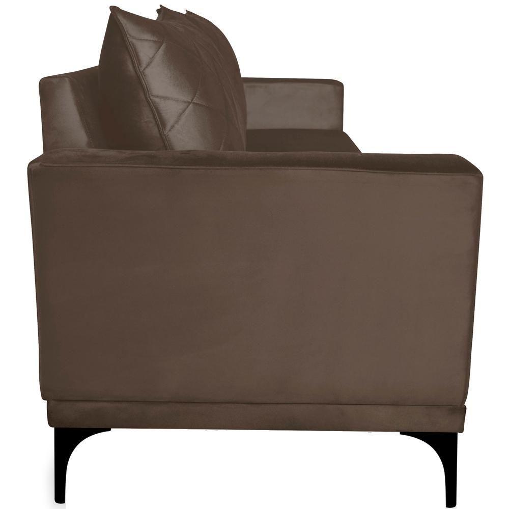 Sofa Living 2 Lugares Nori 160cm Veludo Deluxe 2231 Ezz 2231