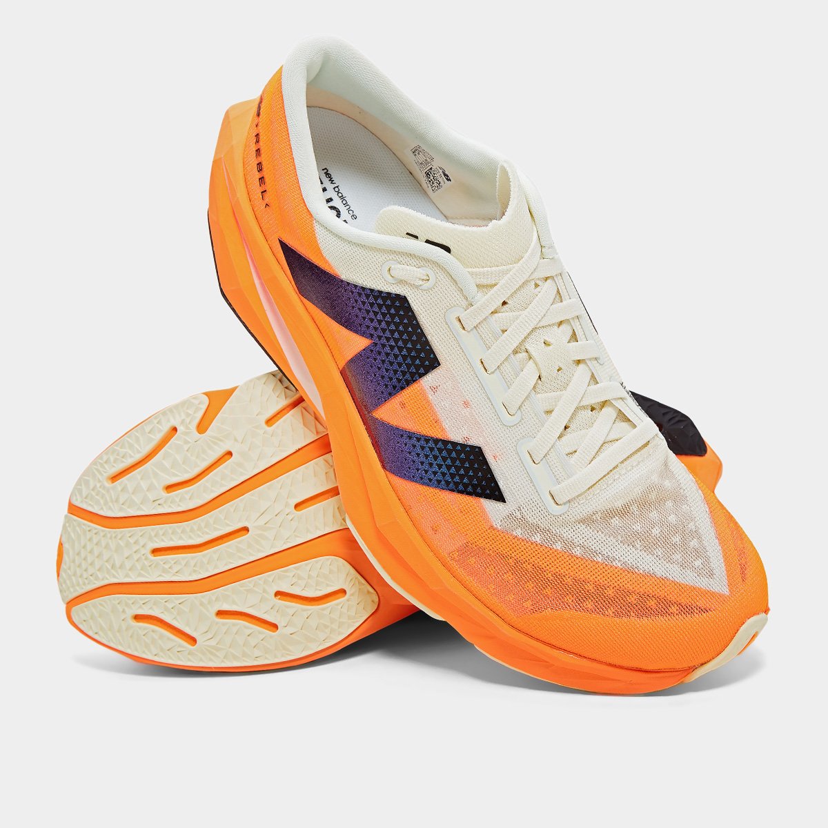 Miniatura Tênis New Balance Fuelcell Rebel V4 Masculino Laranja - 38