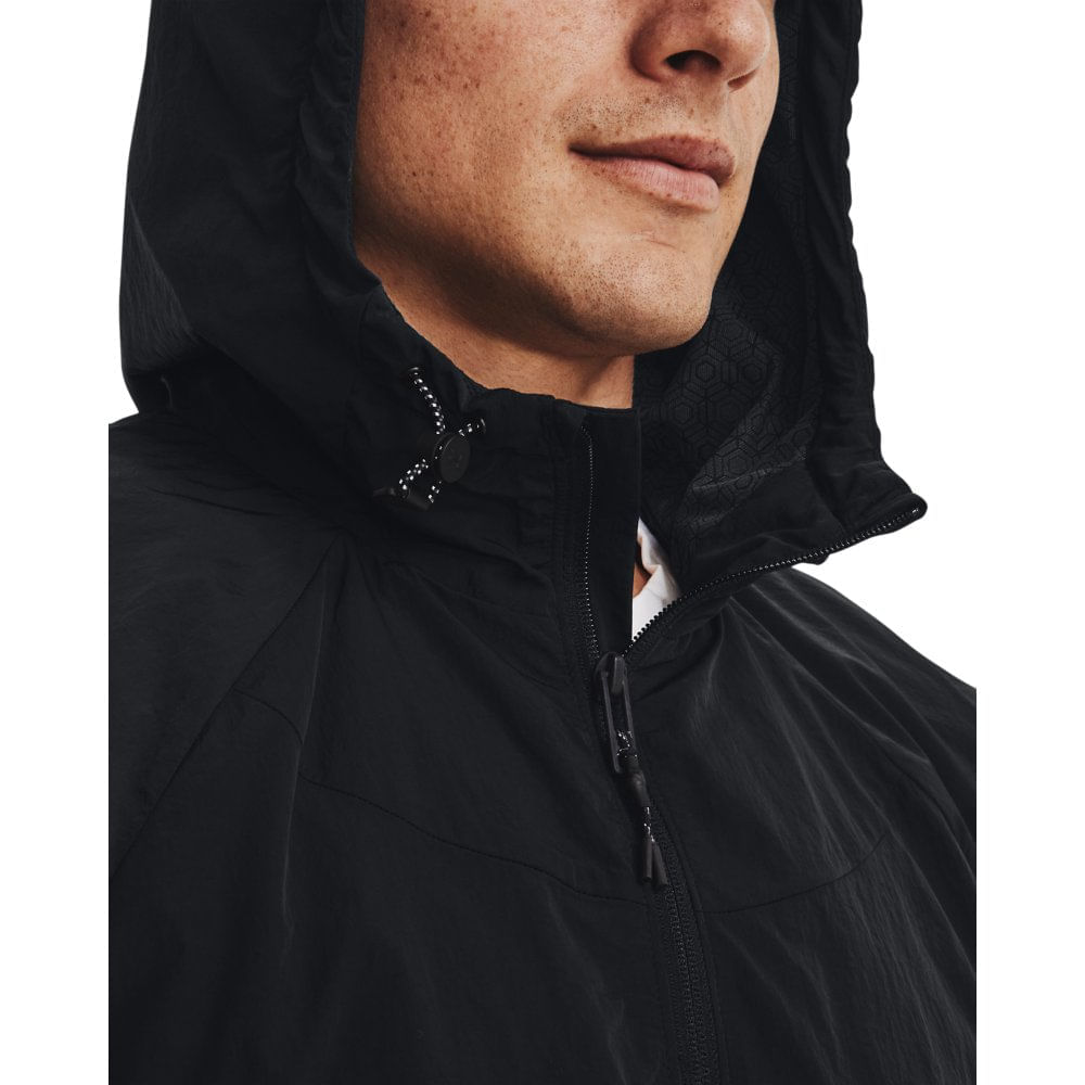 Miniatura Jaqueta de Treino Masculina Under Armour Rush Woven FZ Preto - G