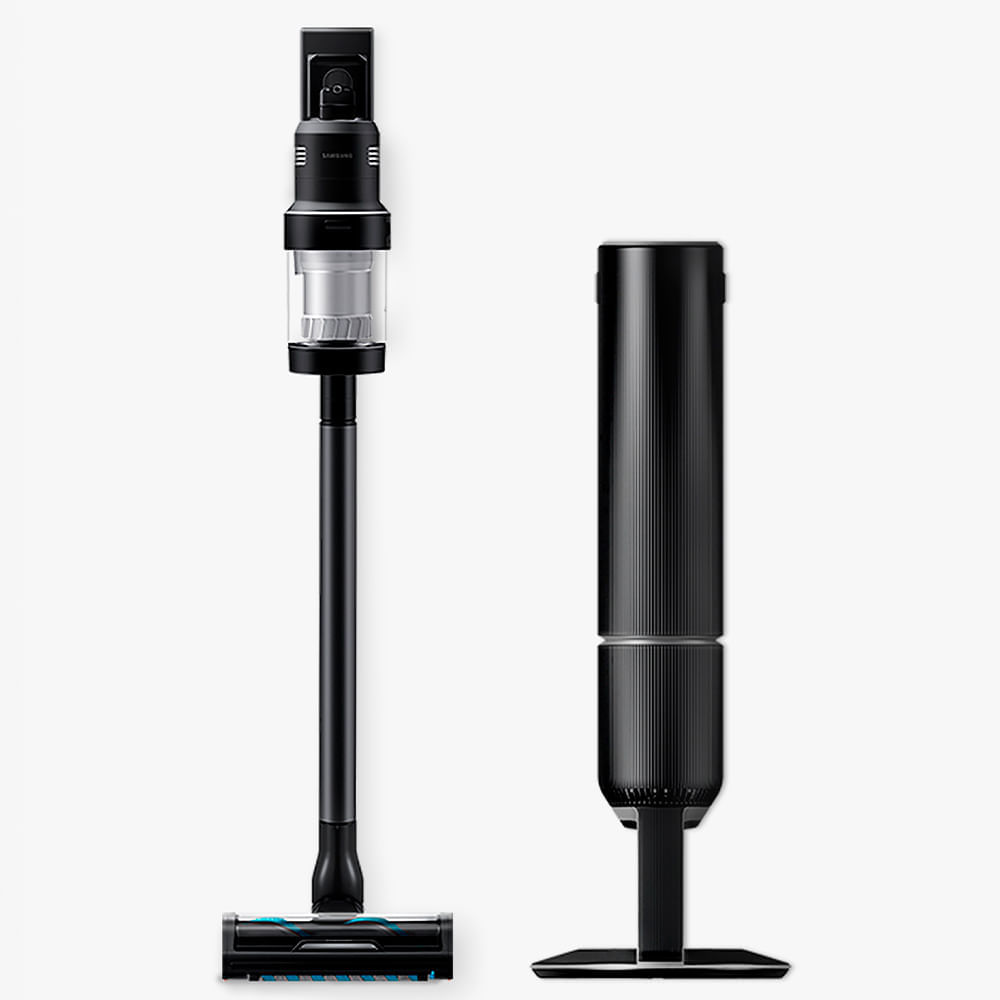 Miniatura Aspirador de Pó Samsung Vertical sem fio Bespoke Jet com AI Cleaning e Clean Station 110