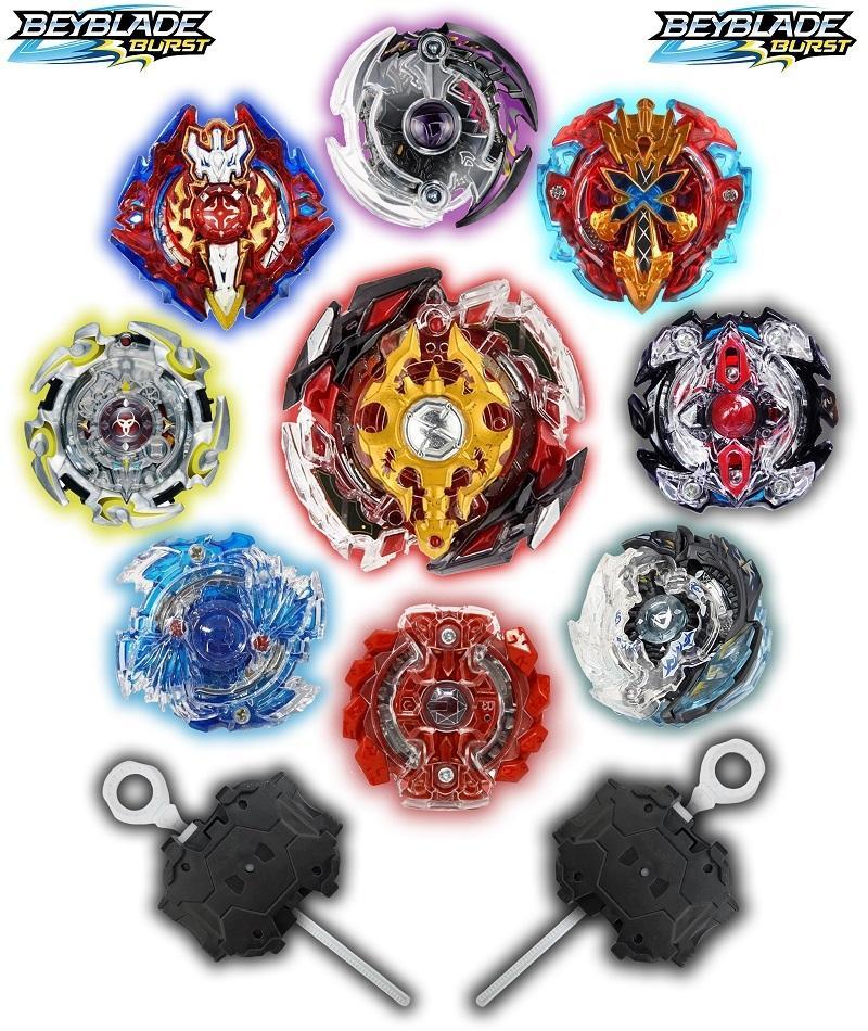 Miniatura Arena Beyblade + 2 Beyblade Burst 2 Lançador Rantaro Daigo