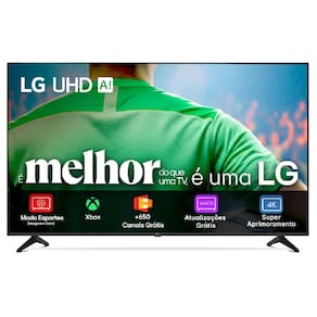 Smart TV 4K LG 43" UHD 43UA7500PSA Processador a7 Gen8 Alexa Integrado Otimizador de Jogos