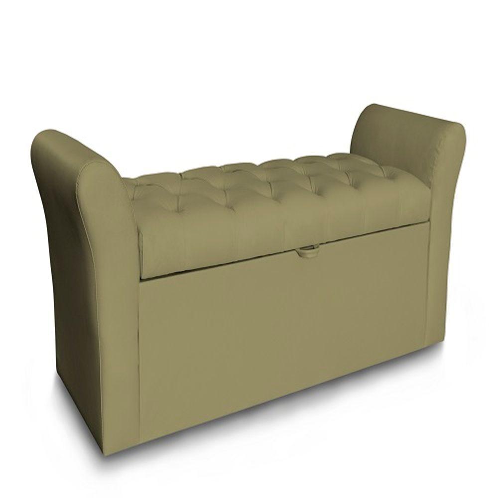 Miniatura Recamier Baú Egeo 160x55 Suede Capuccino - Bandiera Decor