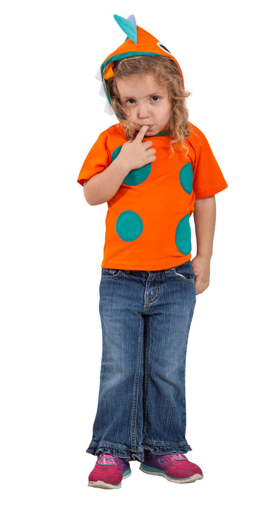 Miniatura Camiseta Dani Lessa de Capuz Dinossauro P