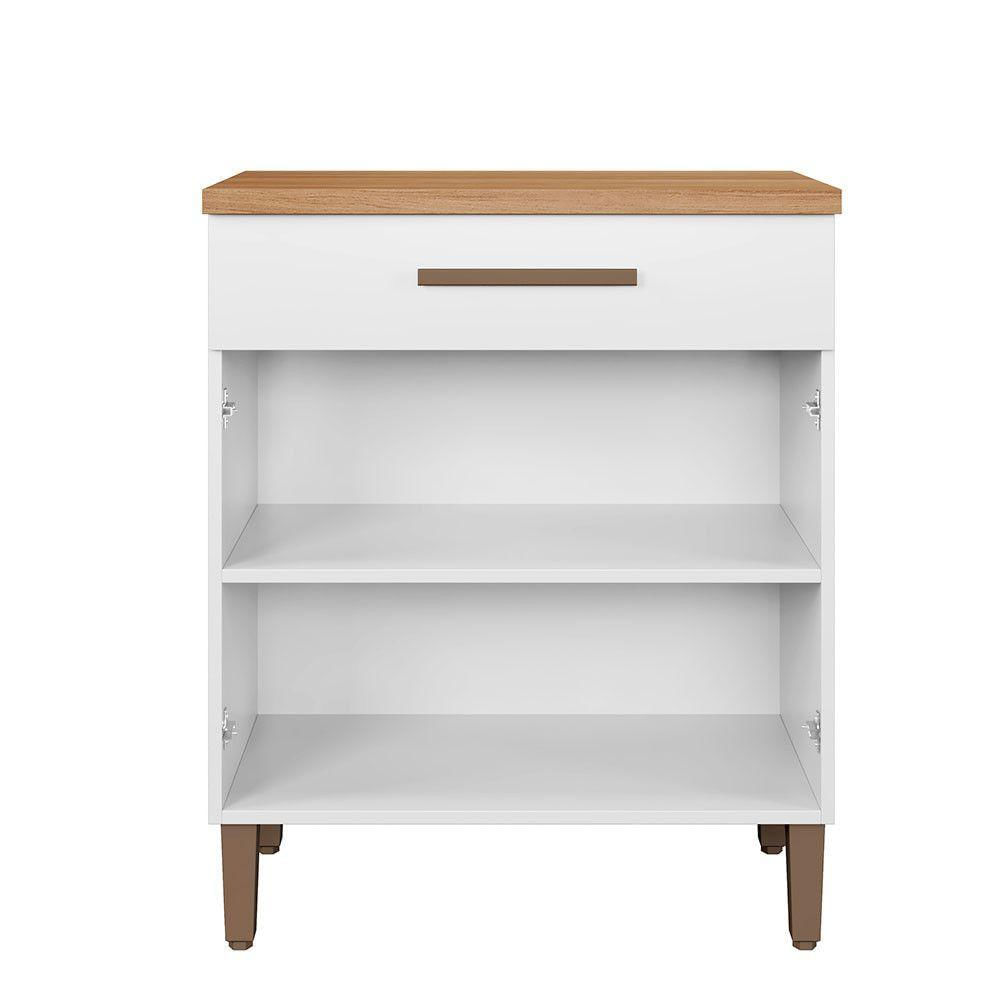 Miniatura Balcão Omega Master Mdf Arte Móveis Branco