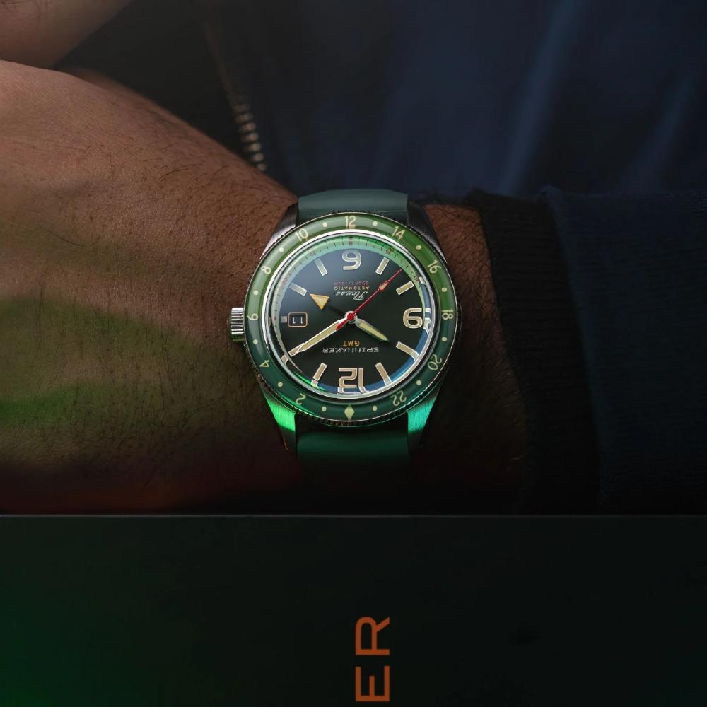 Relógio Spinnaker Fleuss GMT Automatic Forest Green SP-5120-44