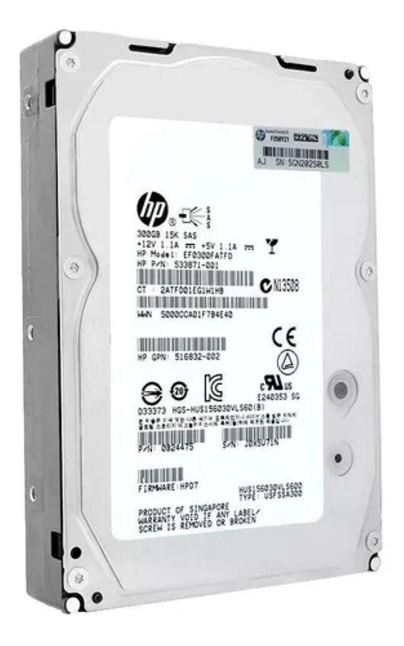 Miniatura Hd Sas Hp 300Gb 15K 3.5 Ef0300Fatfd 516832-002 0B24475 Rec