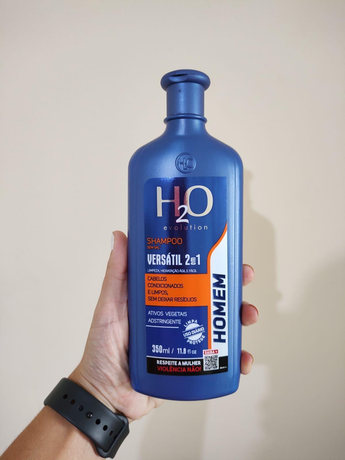 Miniatura Shampoo Versátil 2 X 1 H2O Masculino H20 Evolution 350 Ml