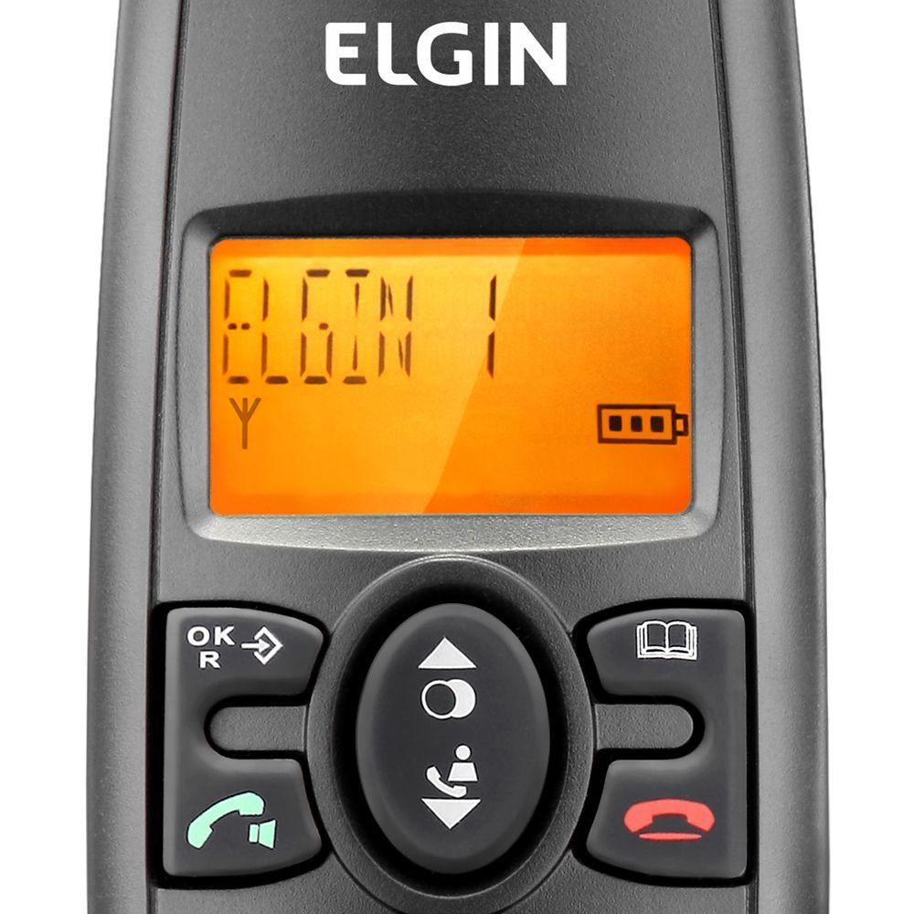 Miniatura Telefone Sem Fio Elgin Tsf-8003 Com 2 Ramais