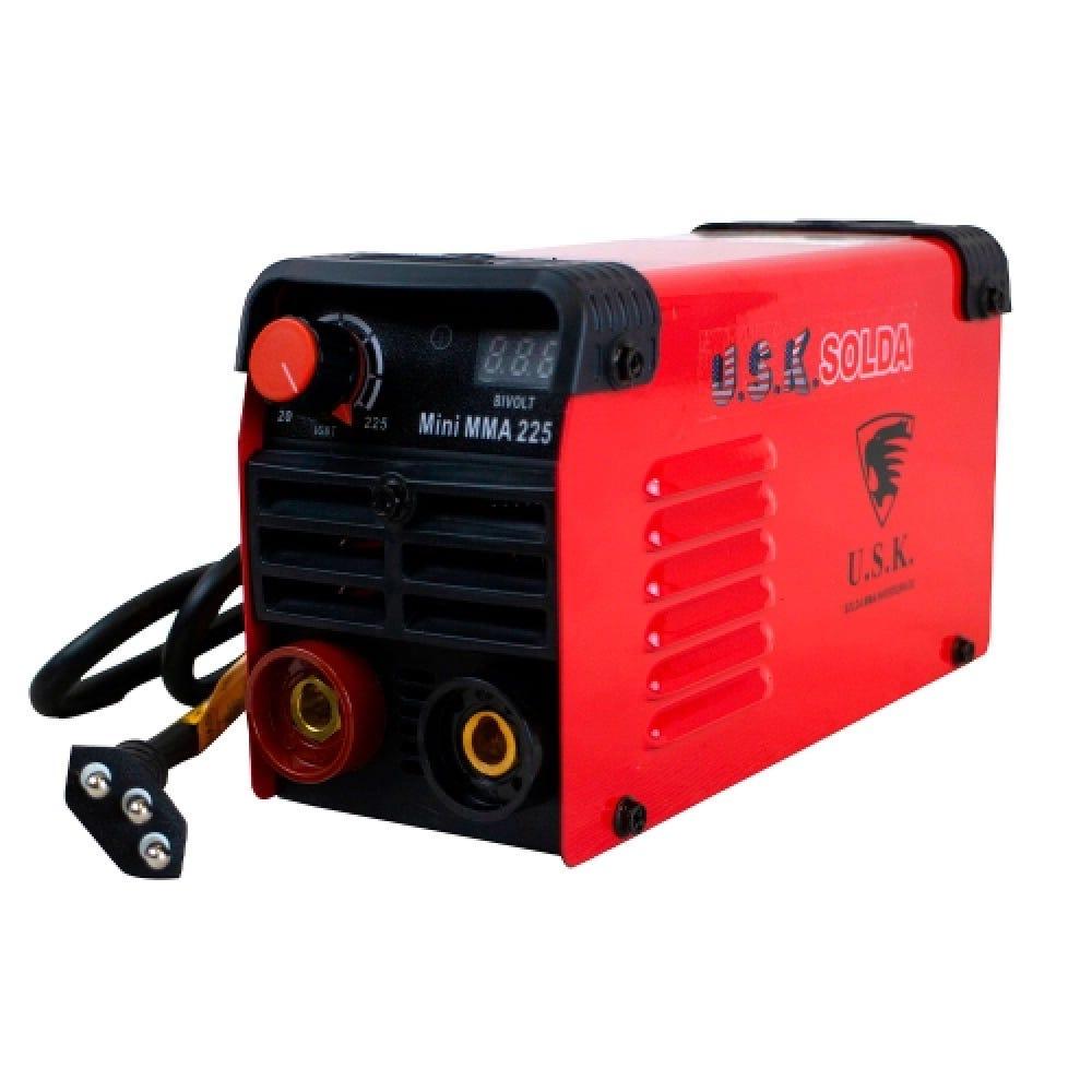 Miniatura Máquina de Solda Inversora 225 Mini BIVOLT MMA-225 USK Bivolt