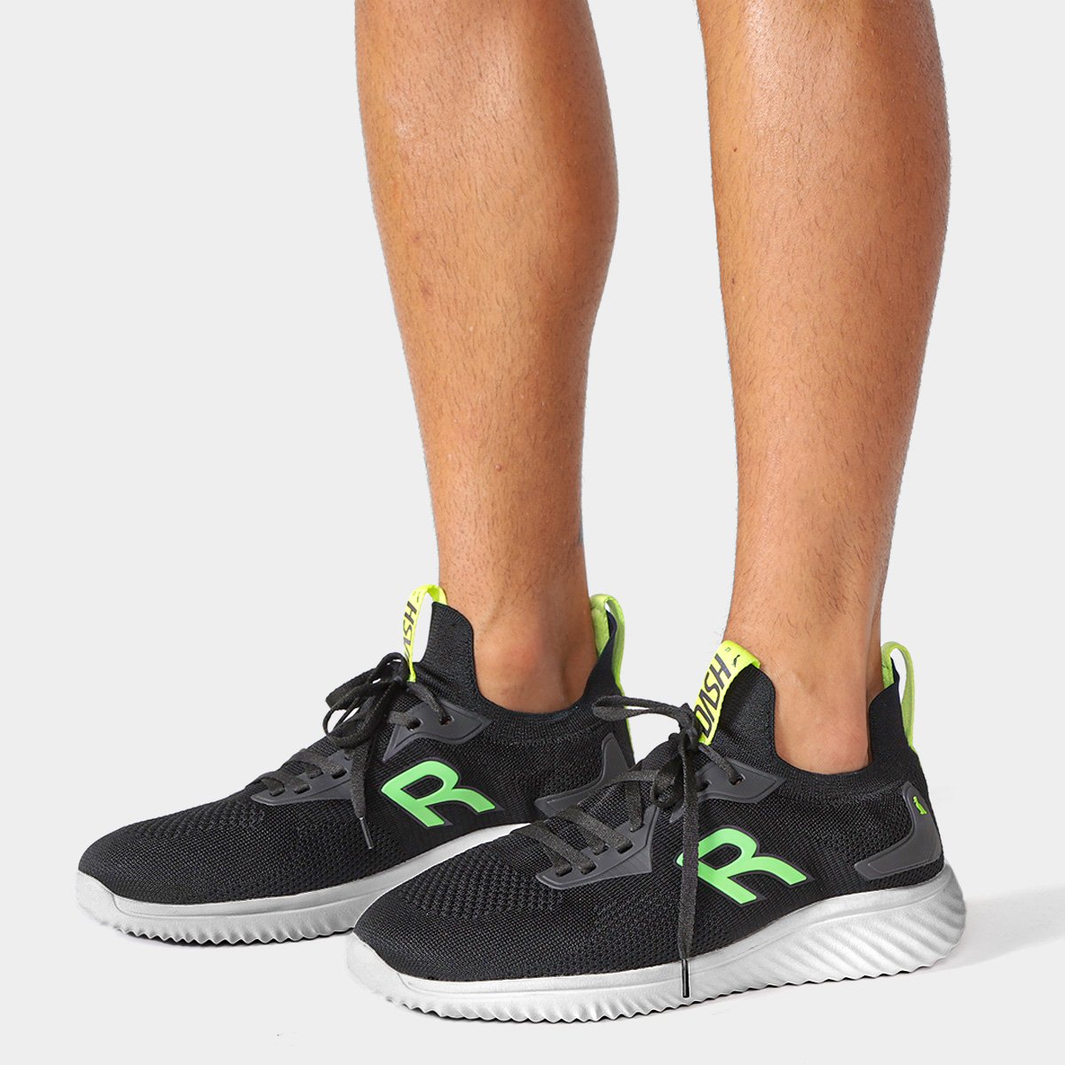 Miniatura Tênis Reserva Dash Masculino Preto+Verde Limão - 39